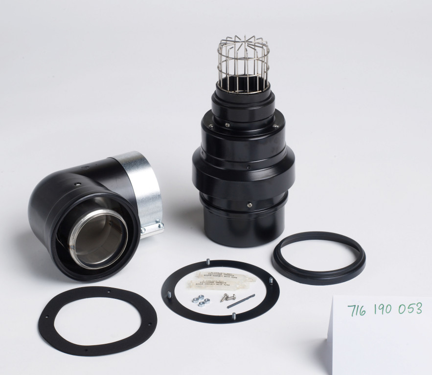 7716190053Vertical External Flue Kit 125mm