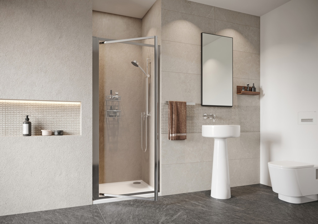 Haven Framed Pivot Door Alcove