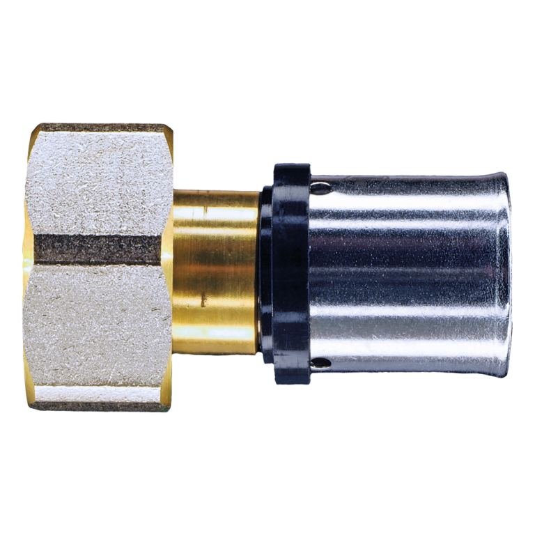 Straight Press To Female Thread Connector Swivel