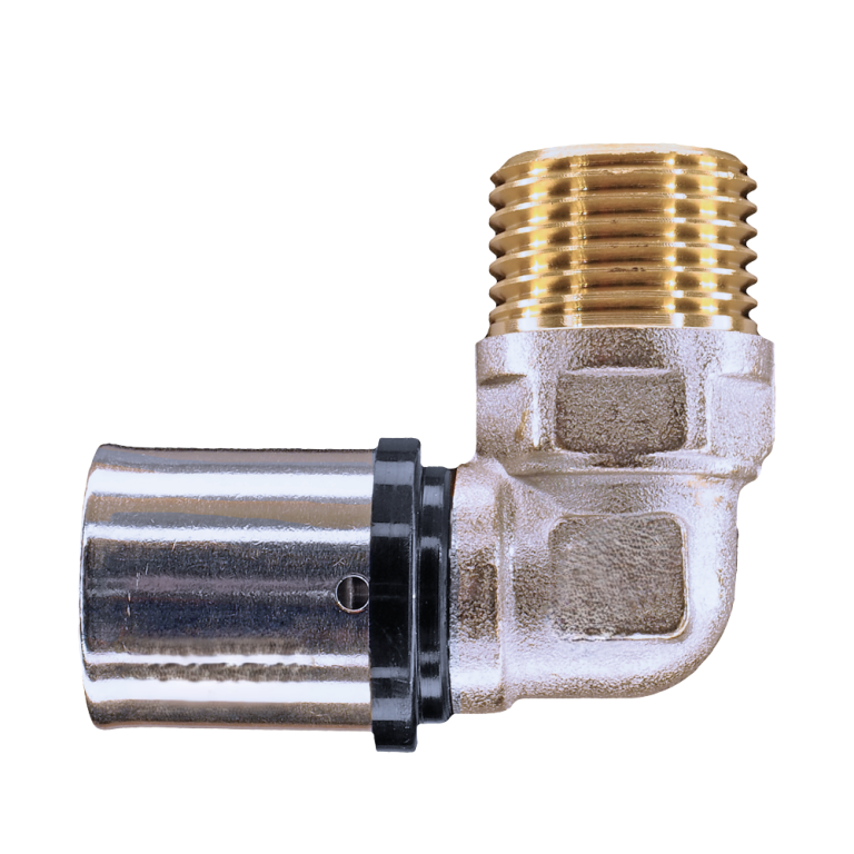 Press Elbow To Male Thread Connector