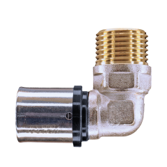 Press Elbow To Male Thread Connector